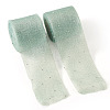 2Rolls Polyester Hot-fix Rhinestone Raw Edges Ribbon OCOR-TA0003-95A-3