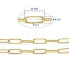 3.28 Feet Soldered Brass Paperclip Chains X-CHC-D025-03G-4