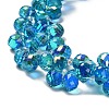 Electroplate Glass Beads Strands EGLA-D030-17D-2