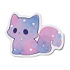 50Pcs PVC Waterproof Cat Stickers STIC-D001-01D-2