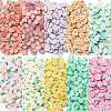 60g 10 Styles Handmade Polymer Clay Cabochons CLAY-CJ0001-66-3