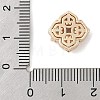 Brass Micro Pave Cubic Zirconia Beads KK-K297-30G-01-3