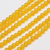 Natural & Dyed Malaysia Jade Bead Strands G-A146-4mm-A03-3