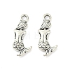 Tibetan Style Alloy Mermaid Pendants TIBEP-5402-AS-LF-1