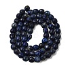 Natural Dyed Lapis Lazuli Beads Strands G-G059-6mm-5