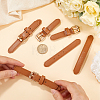 10 Sets Imitation Leather Alloy Button-down Metal Buttons for Bag Making FIND-GF0009-64A-3