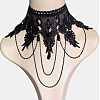 Gothic Style Resin Tassel Lace Chain Necklaces WG2E9D0-02-1