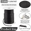 2 Rolls 2 Colors PVC Tubular Solid Synthetic Rubber Cord OCOR-NB0002-56-2