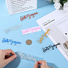 Gorgecraft 7 Shaeets 7 Colors Word Hello Gorgeous PVC Waterproof Car Stickers DIY-GF0008-93-3