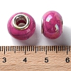 Highlight Crack Brass Cores Acrylic European Beads OACR-M024-02P-04-3