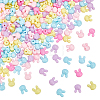 200Pcs Opaque Acrylic Beads OACR-HY0001-28-1