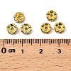 Brass Rhinestone Spacer Beads RB-A014-L6mm-28G-2