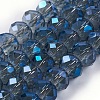 Electroplate Glass Beads Strands EGLA-D020-8x5mm-59-1