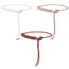3Pcs 3 Colors PU Leather Rope Knot Tie Waist Belly Belts for Women AJEW-CL0003-71A-1