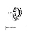 304 Stainless Steel Hoop Earrings for Men WGA52BD-01-1
