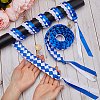 Two Tone Graduation Ribbon Leis FIND-WH0423-78A-3