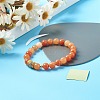 Natural Mixed Stone Stretch Bracelet for Girl Women Gift BJEW-JB06799-4