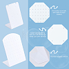 8Pcs 4 Style Acrylic Earring Stands Displays EDIS-FG0001-51-4