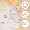 14pcs 14 style Brass Pendant Cabochon Settings & Cabochon Connector Settings FIND-BY0001-13-4