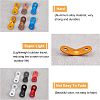 SUPERFINDINGS 36Pcs 6 Colors Aluminum Alloy Guyline Cord Adjuster AJEW-FH0001-45-2