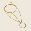 304 Stainless Steel Multi-Layer Finger Ring Bracelets for Women GL7273-1