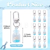 10Pcs Glass Pendant Decorations HJEW-TAD00002-3