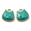 Golden Plated Alloy Charms ENAM-L042-01G-03-2