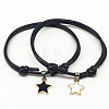 2Pcs Alloy Enamel Star Charm Couple Bracelets FS-WG0DE5C-01-3