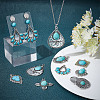 16Pcs 8 Styles Synthetic Turquoise Pendants FIND-SC0003-47-5