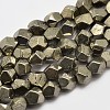 Natural Pyrite Beads Strands G-F197-02-8x8mm-1