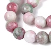 Opaque Ombre Effect Dyed Glass Beads Strands GLAA-Q106-04A-15-3