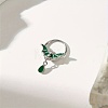 Gothic 316 Surgical Stainless Steel Enamel Green Bat Nose Ring with Drop Charms for Men and Women Party Jewelry YQ2645-4