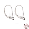 925 Sterling Silver Leverback Hoop Earring Findings STER-A002-181-8