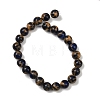 Synthetic Gold Clinquant Stone Beads Strands G-A283-B02-8mm-3