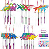 DIY Dinosaur Wood Wind Chime Making Kit DIY-WH0600-001-1