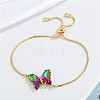 European Jewelry Simple and Elegant Crystal Butterfly Bracelet Adjustable Bracelet for Women ST8136961-1