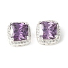 Brass Micro Pave Cubic Zirconia Beads KK-A253-20S-05-1