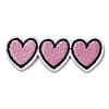 Triple Heart Appliques X-DIY-D080-06-1