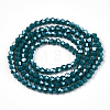 Opaque Solid Color Electroplate Glass Beads Strands LS-EGLA-A039-P2mm-A18-3