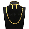 Alloy Chain Necklaces & Stud Earrings & Bracelets Sets FS-WG5EDEB-05-1