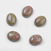 Natural Unakite Cabochons G-10x8x4-1