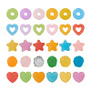 Yilisi 120Pcs 7 Style Resin Decoden Cabochons Accessories RESI-YS0001-07-8