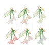 Glass Seed Beaded Pendants PALLOY-MZ01240-1