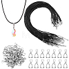 60Pcs 2MM Round Imitation Leather Cord Necklace Making NJEW-SC0001-93-1