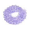 Transparent Crackle Glass Beads Strands GLAA-Q115-04A-05-2