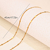 Vintage Brass Textured Twisted Chain Necklaces for Women ED4073-4