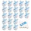 Square Paper Wedding Candy Storage Boxes with Ribbon LS-AJEW-WH0609-744D-1