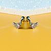 Angel Wing Heart 316L Surgical Stainless Steel Pave Cubic Zirconia Tongue Rings FS-WG901EE-02-1