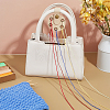 Imitation Leather with Alloy Yarn Divider TOOL-WH0155-256B-4
