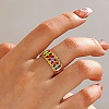 304 Stainless Steel Cuff Open Rings for Women RJEW-I113-02G-03-3